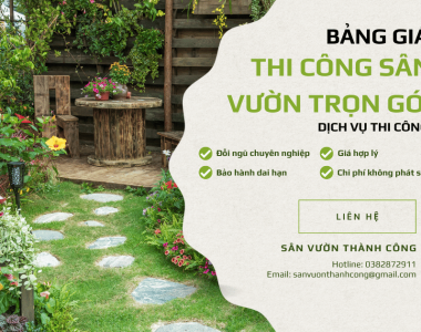 Dịch vụ thiết kế thi công sân vườn trọn gói giá rẻ