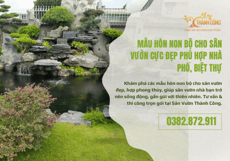 Mẫu Hòn Non Bộ Cho Sân Vườn CỰC ĐẸP PHÙ HỢP NHÀ PHỐ, BIỆT THỰ