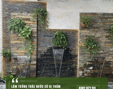 Làm Tường Thác Nước Có Bị Thấm Không? Giải Pháp Chống Thấm Triệt Để