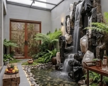 Mẫu Tường Nước Cao Cấp Cho Biệt Thự Đẹp Sang Trọng