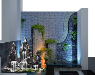 Thiết Kế Tường Nước Cho Showroom Cao Cấp