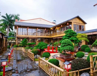 Thi công sân vườn nhà hàng Bình Dương