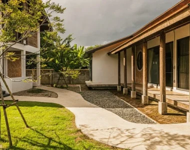 Thi công sân vườn phong cách resort cho nhà hàng