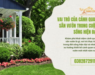 Quy Trình Thiết Kế Thi Công Cảnh Quan Sân Vườn Chuyên Nghiệp Từ A–Z
