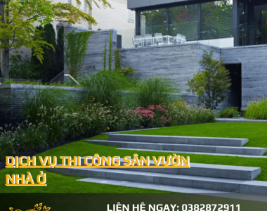 Dịch vụ thi công sân vườn nhà ở