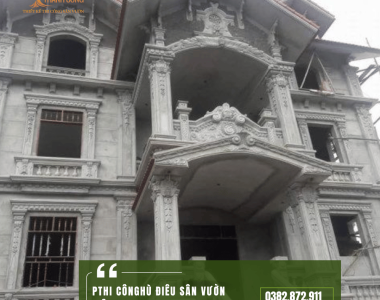 Phù điêu sân vườn biệt thự