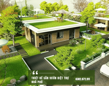 Thiết kế sân vườn biệt thự nhà phố